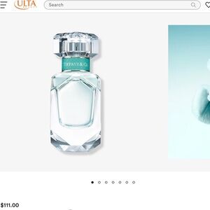 Tiffany & Co. Crystal Blue Perfume Bottle